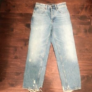 NWOT Abercrombie Annie high rise straight jeans